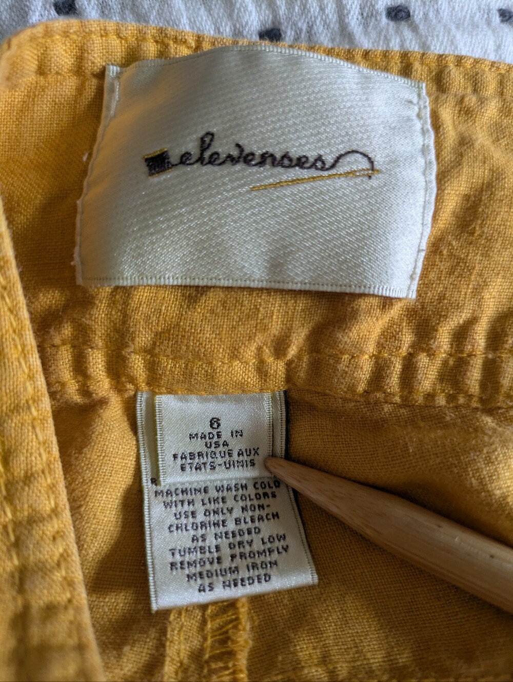 Anthropologie Elevenses Cropped Linen Sailor Pants - Picture 7 of 7